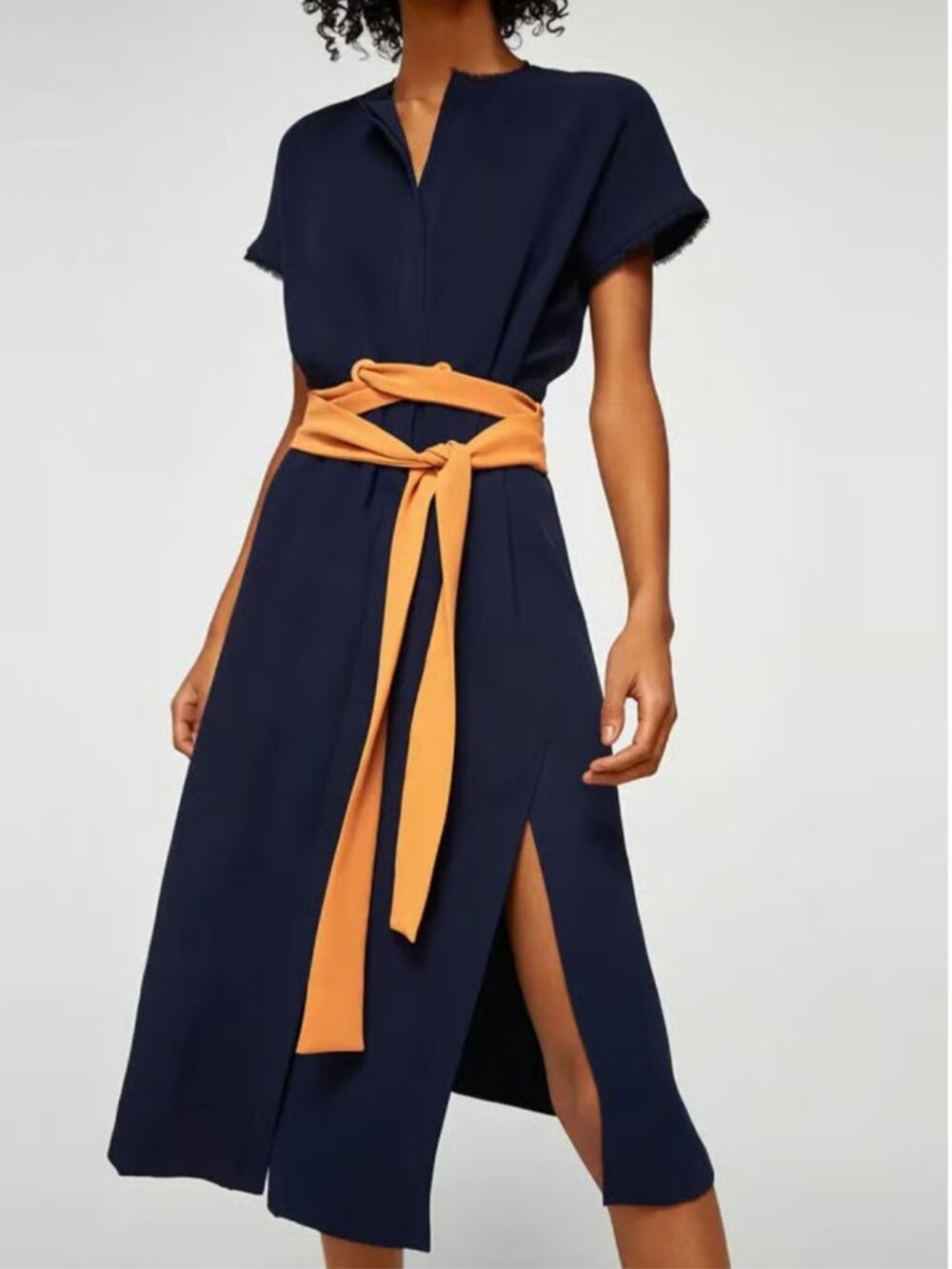 Mango Navy Dress